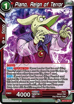 BT12-023 Piano, Reign of Terror