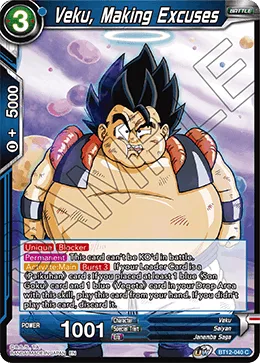 BT12-040 Veku, Making Excuses