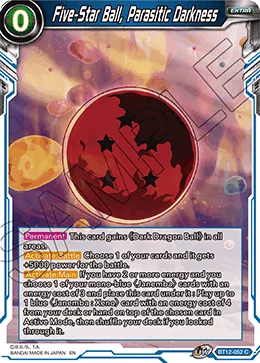 BT12-052 Five-Star Ball, Parasitic Darkness