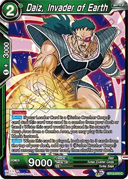 BT12-072 Daiz, Invader of Earth