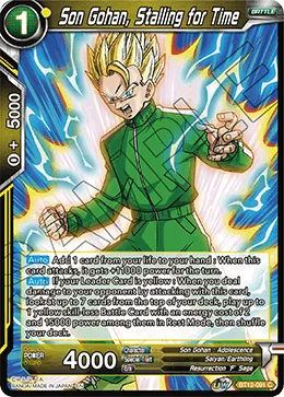 BT12-091 Son Gohan, Stalling for Time