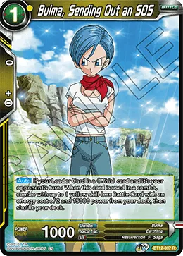 BT12-097 Bulma, Sending Out an SOS