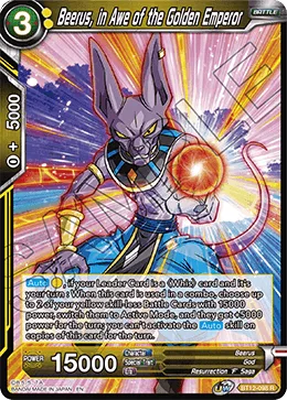 BT12-098 Beerus, in Awe of the Golden Emperor