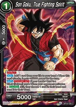 BT12-128 Son Goku, True Fighting Spirit