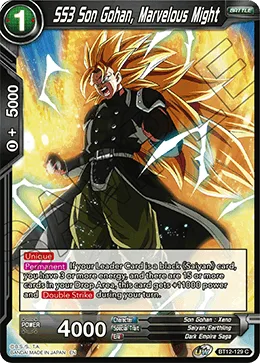BT12-129 SS3 Son Gohan, Marvelous Might