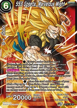BT12-136 SS3 Gogeta, Marvelous Might