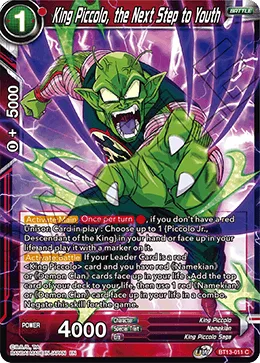 BT13-011 King Piccolo, the Next Step to Youth
