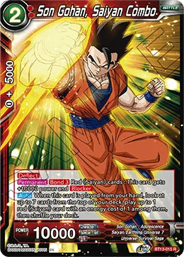 BT13-015 Son Gohan, Saiyan Combo