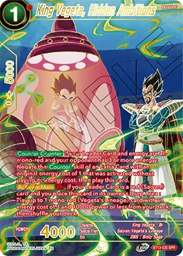 BT13-020 King Vegeta, Hidden Ambitions (SPR)