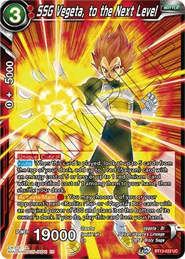 BT13-022 SSG Vegeta, to the Next Level