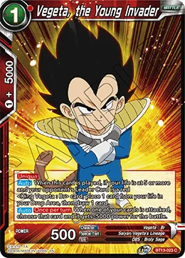 BT13-023 Vegeta, the Young Invader