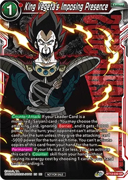 BT13-030 King Vegeta's Imposing Presence (Promo)