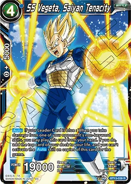BT13-039 SS Vegeta, Saiyan Tenacity