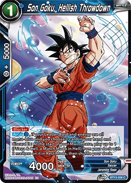 BT13-056 Son Goku, Hellish Throwdown