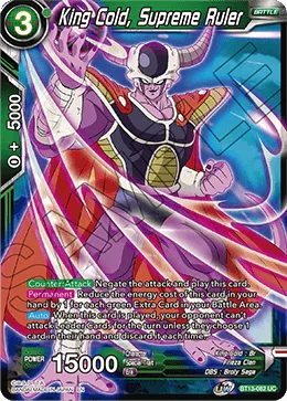 BT13-082 King Cold, Supreme Ruler