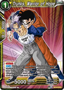 BT13-103 Trunks, Warrior of Hope