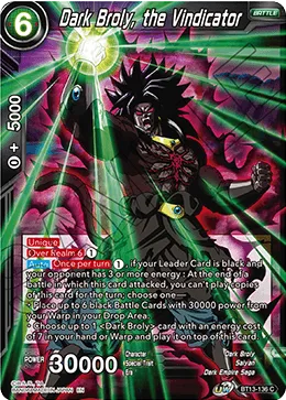 BT13-136 Dark Broly, the Vindicator