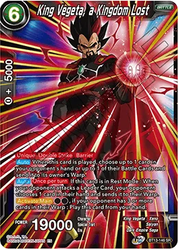 BT13-146 King Vegeta, a Kingdom Lost