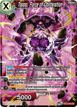 BT14-004 Toppo, Force of Obliteration