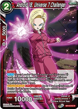 BT14-013 Android 18, Universe 7 Challenger