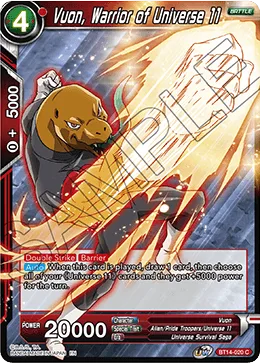 BT14-020 Vuon, Warrior of Universe 11