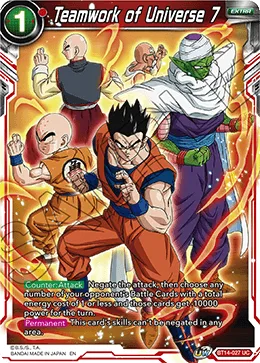 BT14-027 Teamwork of Universe 7