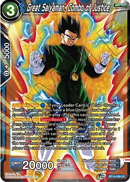 BT14-039 Great Saiyaman, Combo of Justice