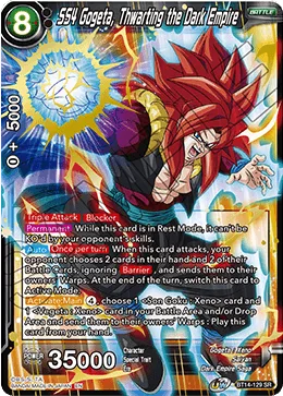 BT14-129 SS4 Gogeta, Thwarting the Dark Empire