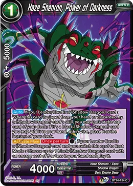 BT14-134 Haze Shenron, Power of Darkness