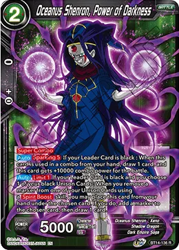 BT14-136 Oceanus Shenron, Power of Darkness