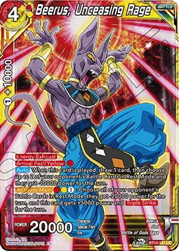 BT14-147 Beerus, Unceasing Rage