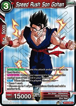 BT15-009 Speed Rush Son Gohan