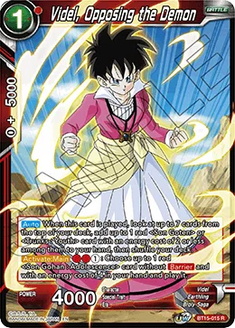 BT15-015 Videl, Opposing the Demon
