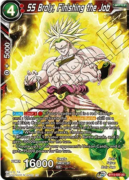 BT15-020 SS Broly, Finishing the Job