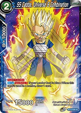 BT15-038 SS Cabba, Universe 6 Combination