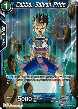 BT15-039 Cabba, Saiyan Pride