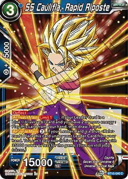 BT15-040 SS Caulifla, Rapid Riposte