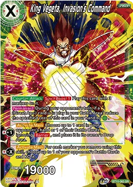 BT15-063 King Vegeta, Invasion's Command