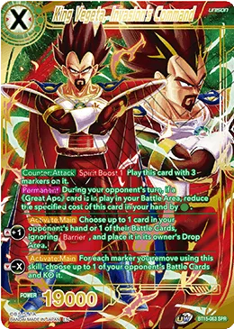 BT15-063 King Vegeta, Invasion's Command (SPR)