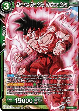 BT15-067 Kaio-Ken Son Goku, Maximum Gains