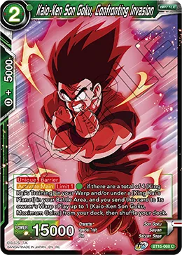 BT15-068 Kaio-Ken Son Goku, Confronting Invasion (Promo)