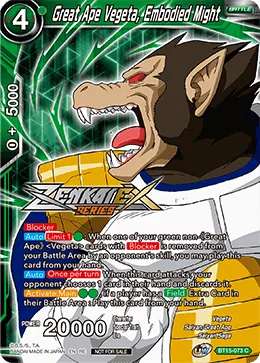 BT15-073 Great Ape Vegeta, Embodied Might (Promo)