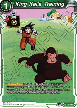 BT15-089 King Kai's Training (Promo)