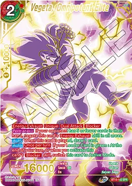 BT15-143 Vegeta, Omnipotent Elite (SPR)