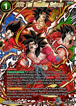 BT15-152 SS4: The Vermilion Saiyans