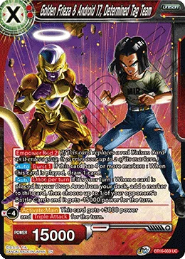 BT16-003 Golden Frieza & Android 17, Determined Tag Team