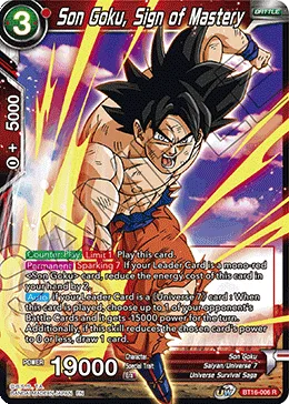BT16-006 Son Goku, Sign of Mastery