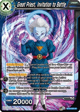 BT16-023 Great Priest, Invitation to Battle