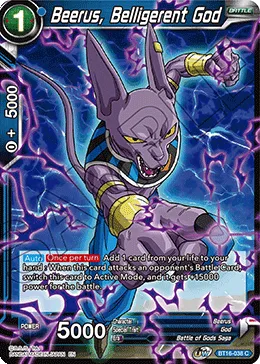 BT16-038 Beerus, Belligerent God