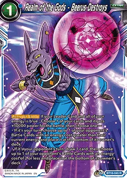 BT16-045 Realm of the Gods - Beerus Destroys